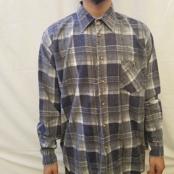 Men's Outback Rider Gray Flannel Size Large - Picture 2 of 10